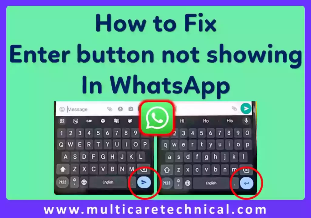 change send button into enter button in whatsapp keybord