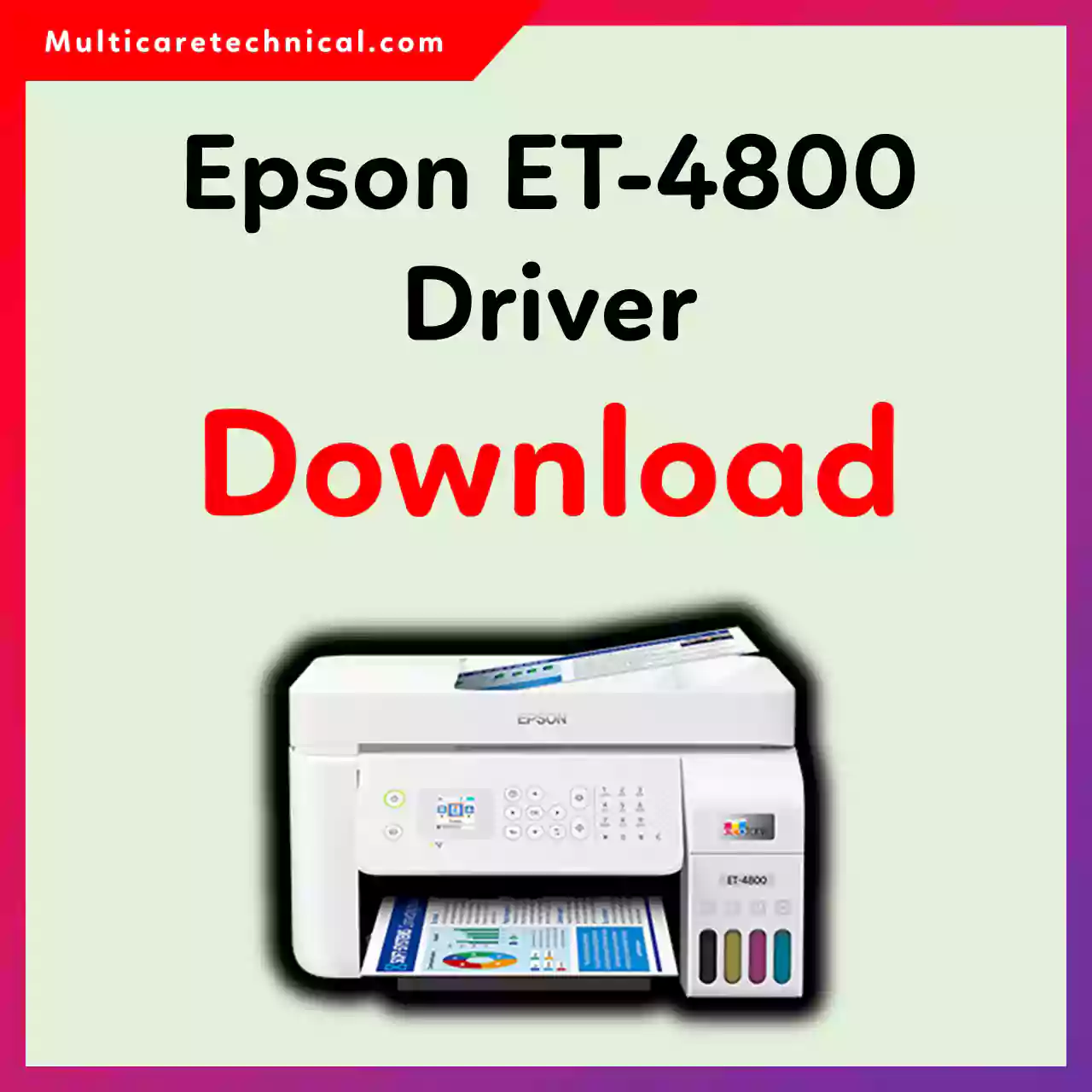 Epson ET-4800 Driver Download