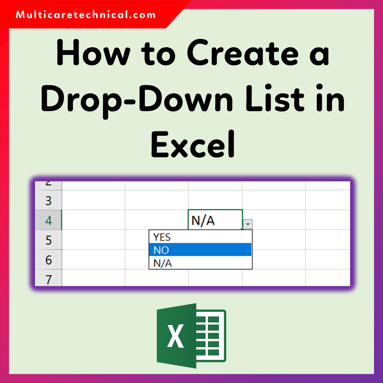 How to Create a Drop-Down List in Excel (Data Validation Guide)