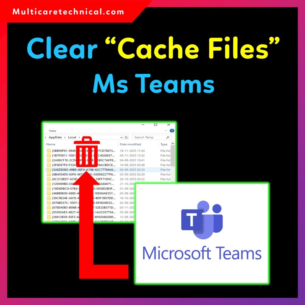 Clear Teams cache Windows 11 step-by-step screenshot