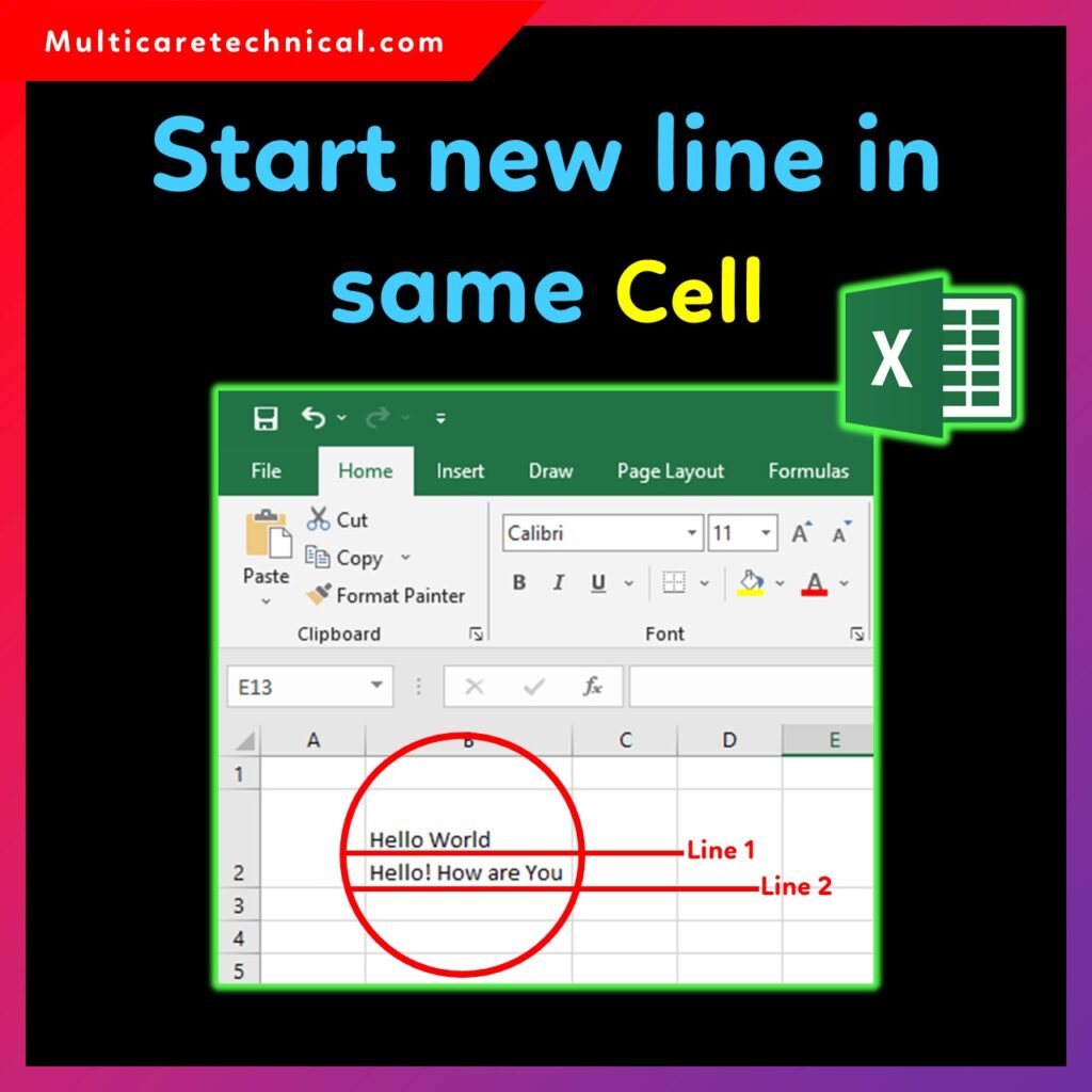 How to move down a line in Excel within a cell step-by-step guide