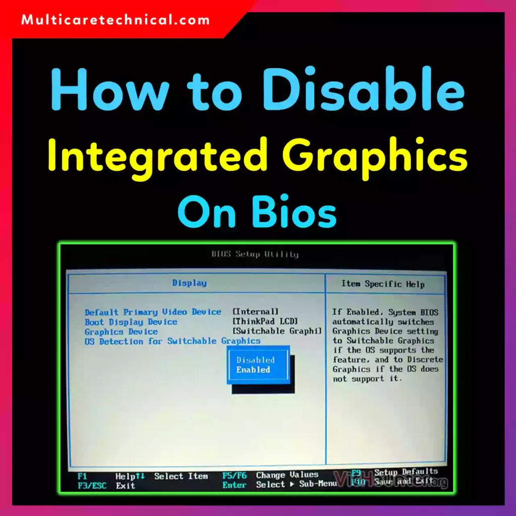 Disable integrated graphics in BIOS on Windows PC using MSI ASUS Gigabyte motherboard