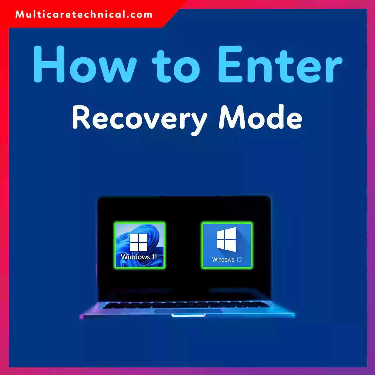 How to enter recovery mode in Windows 10 step by step