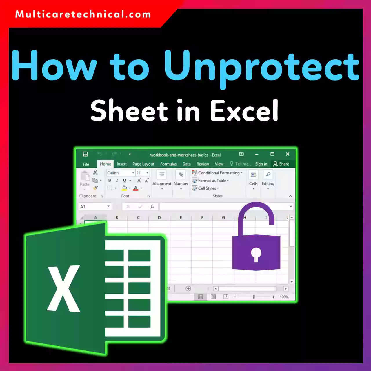 How to unprotect a sheet in Excel step by step