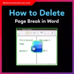 How to Delete Page Break in Word (Windows, Mac, 365 & iPad)