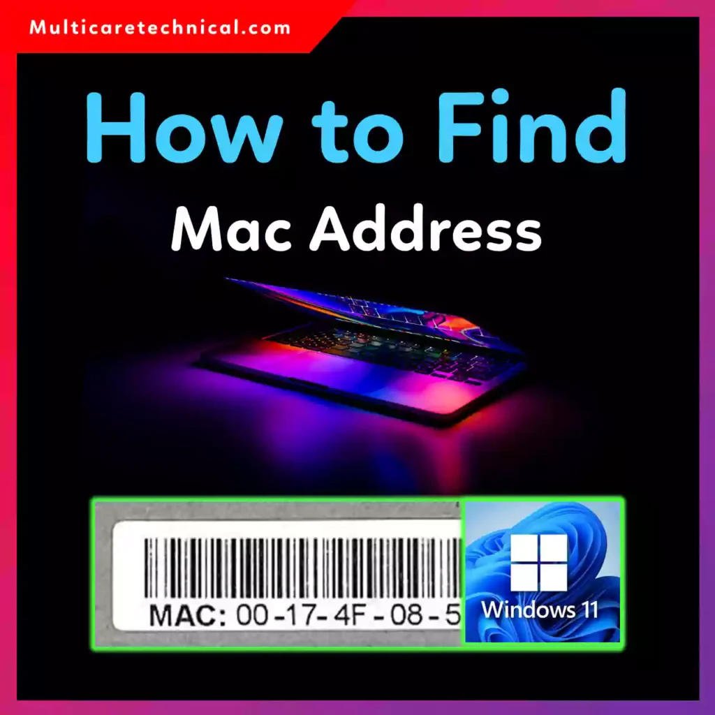 How to find MAC address in Windows 11 network settings screen