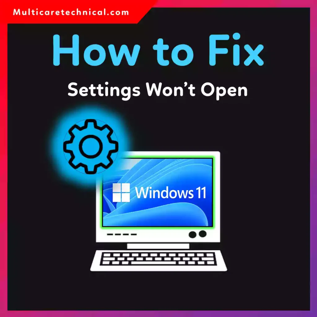 Fix Windows 11 Settings Not Opening Error – Step by Step Guide 2026