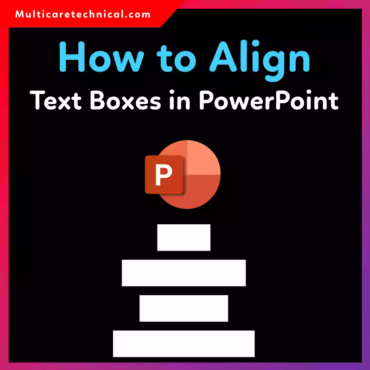 How to align text boxes in PowerPoint using alignment and distribution tools