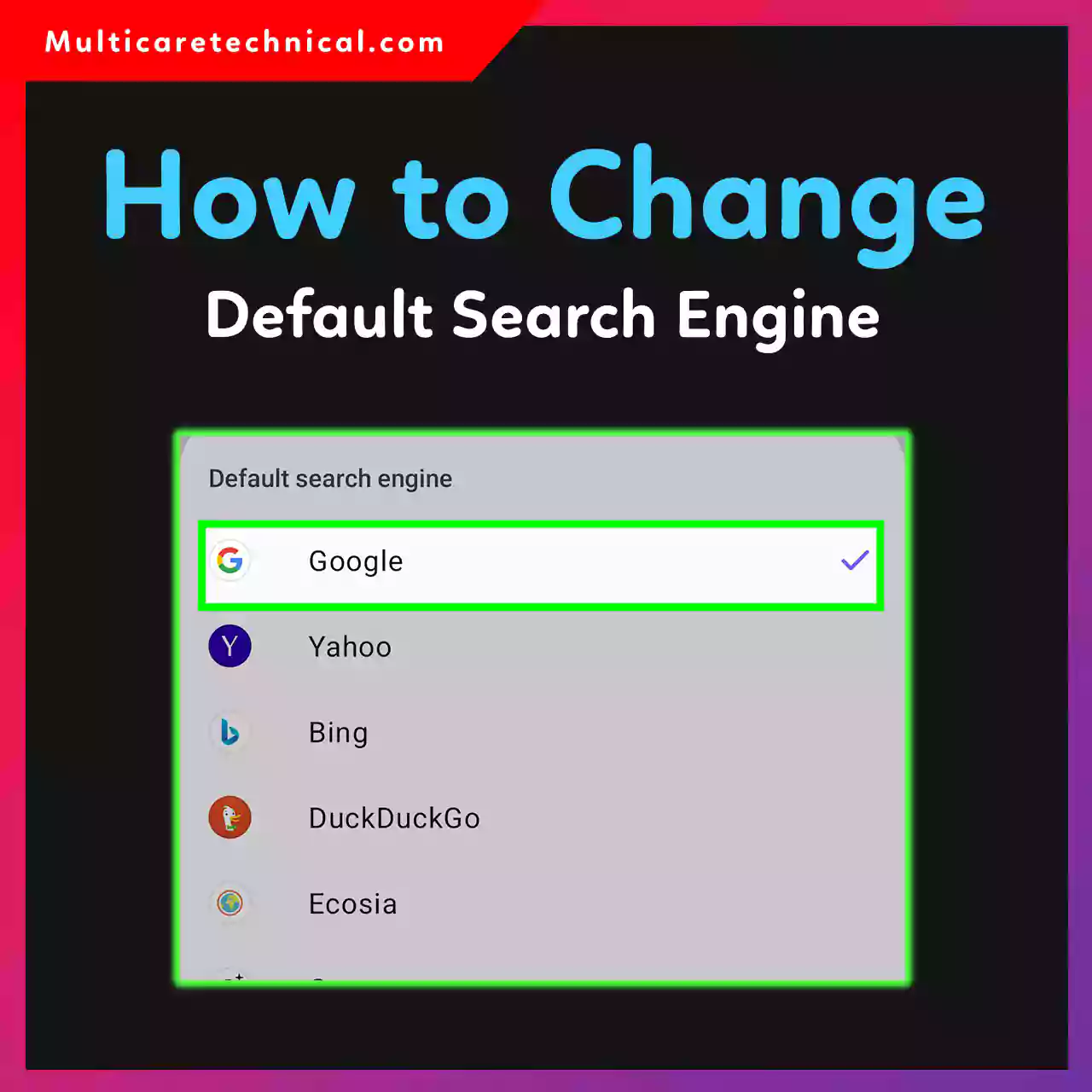 How to Change Default Search Engine Chrome Edge Safari Firefox 2026 Guide
