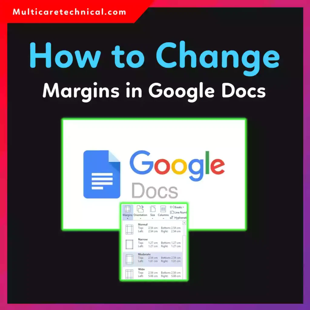How to change margins in Google Docs to 1 inch on desktop and phone tutorial