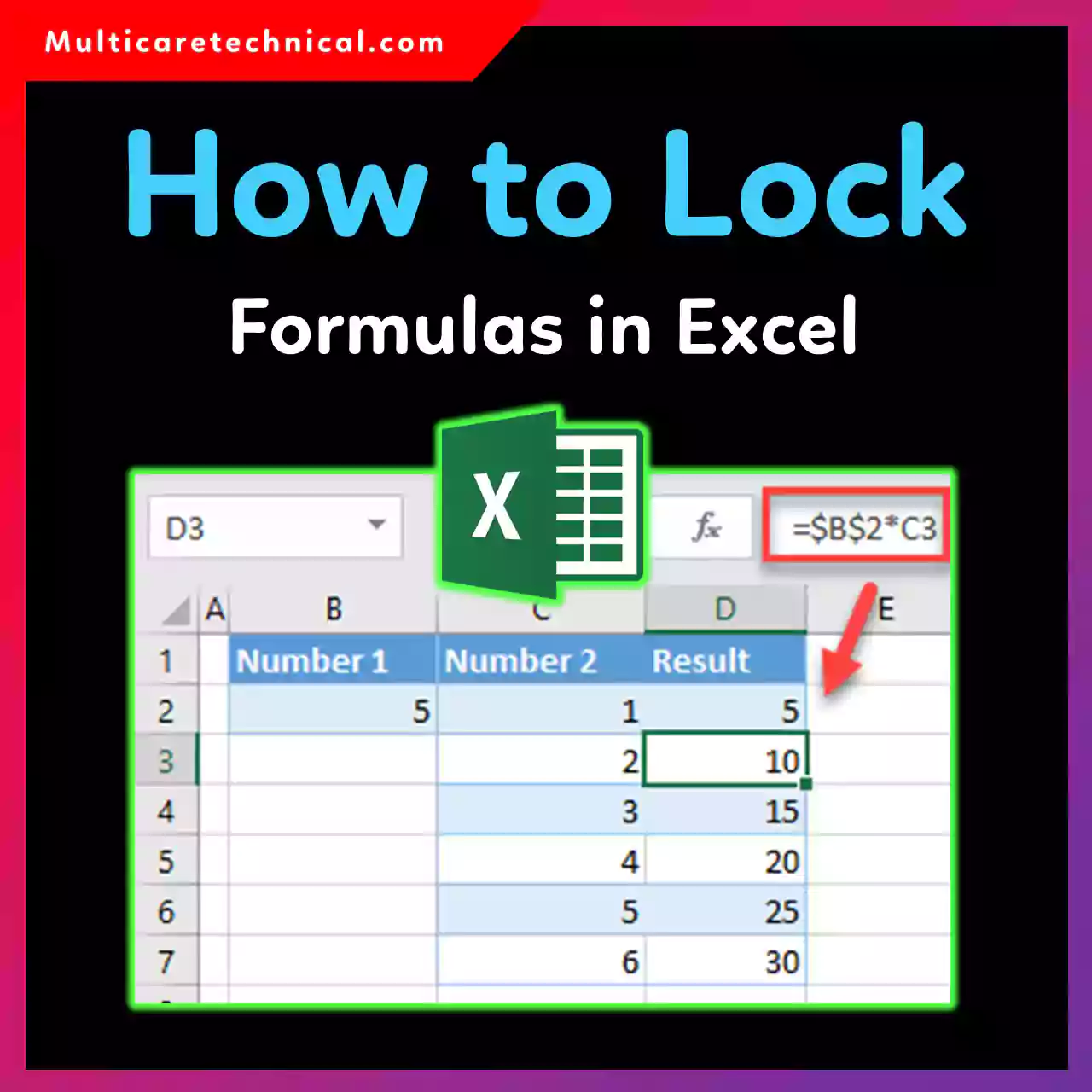 How to lock formulas in Excel using sheet protection and dollar sign shortcut