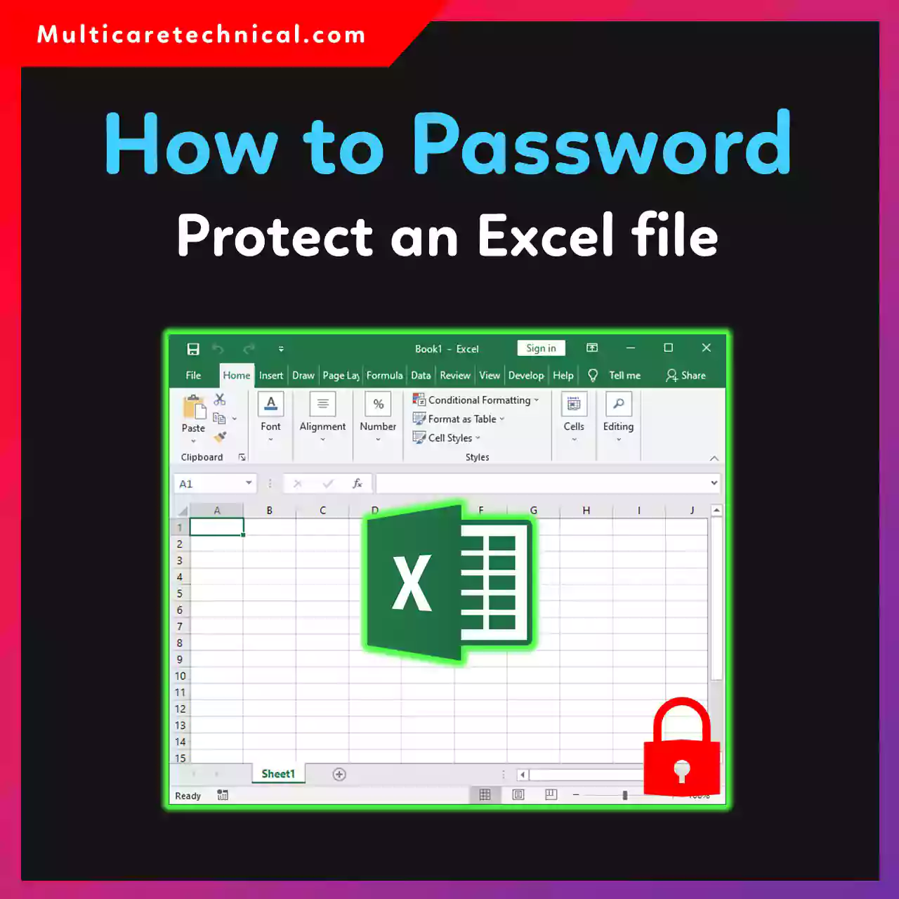 How to password protect an Excel file with read only and editing restrictions