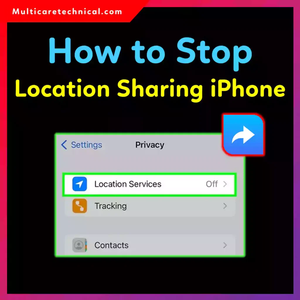 iPhone and Android showing location sharing being turned off discreetly