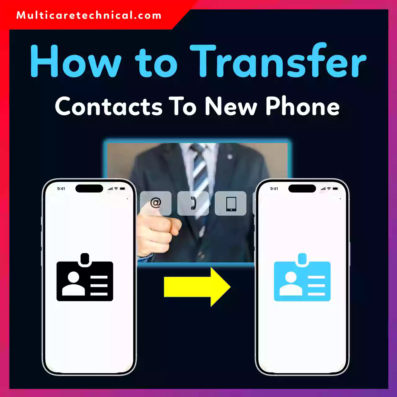 Transfer contacts to new phone Android iPhone step by step guide without old phone