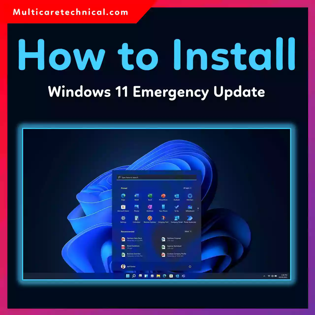 Microsoft Windows 11 emergency update installation guide for IT administrators
