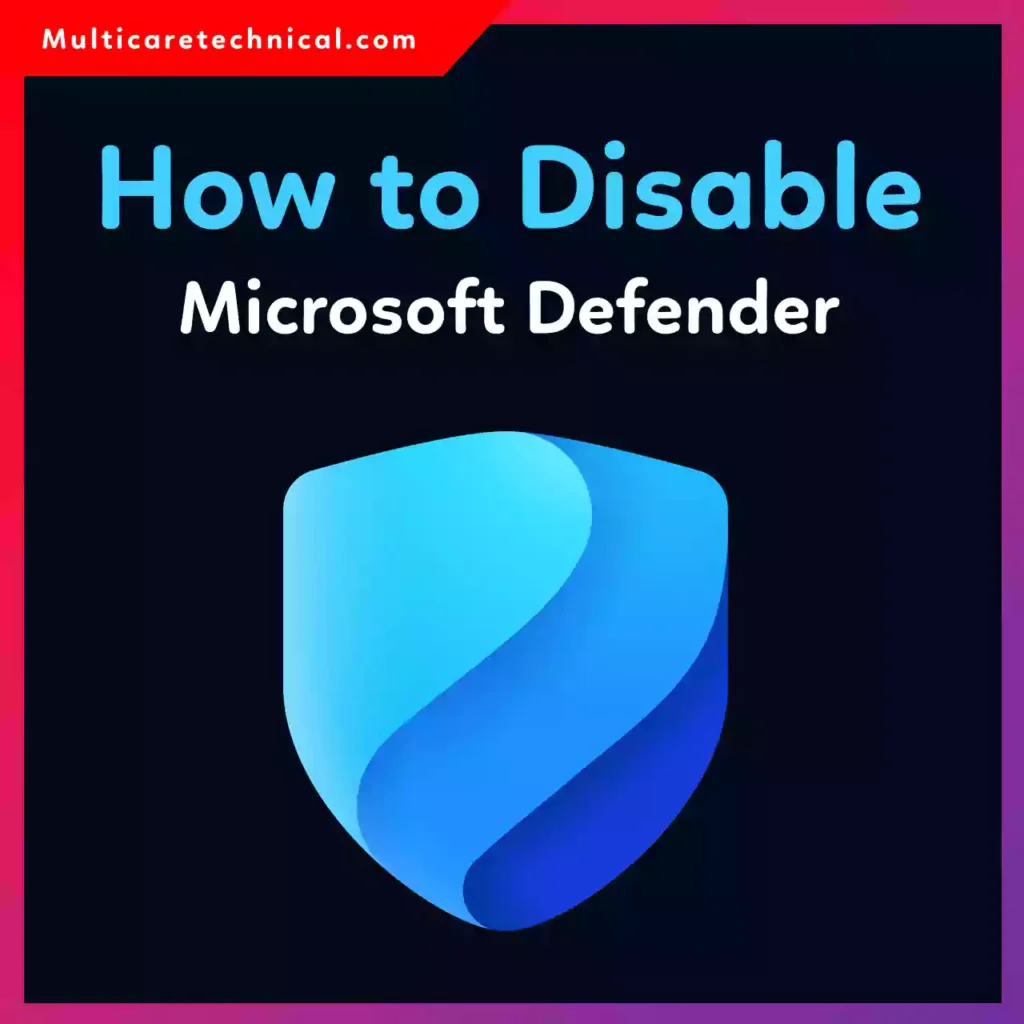 Disable Microsoft Defender Windows Security settings tutorial
