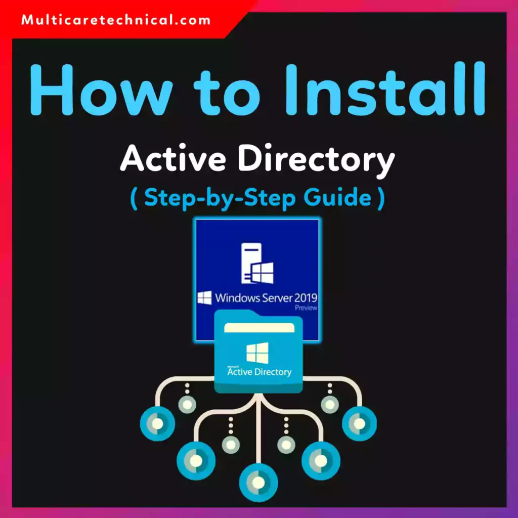 Install Active Directory on Windows Server 2019 step by step domain controller setup tutorial
