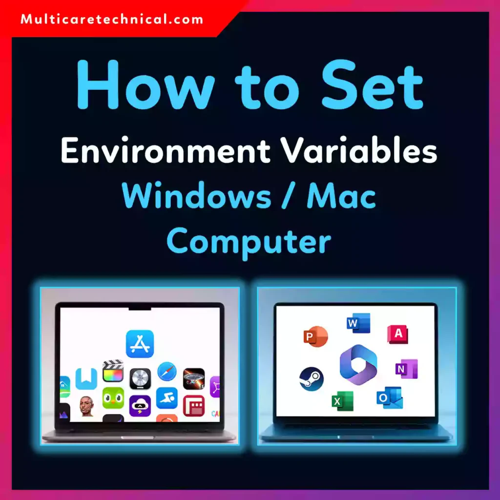 Set environment variables in Windows and Mac step-by-step guide illustration