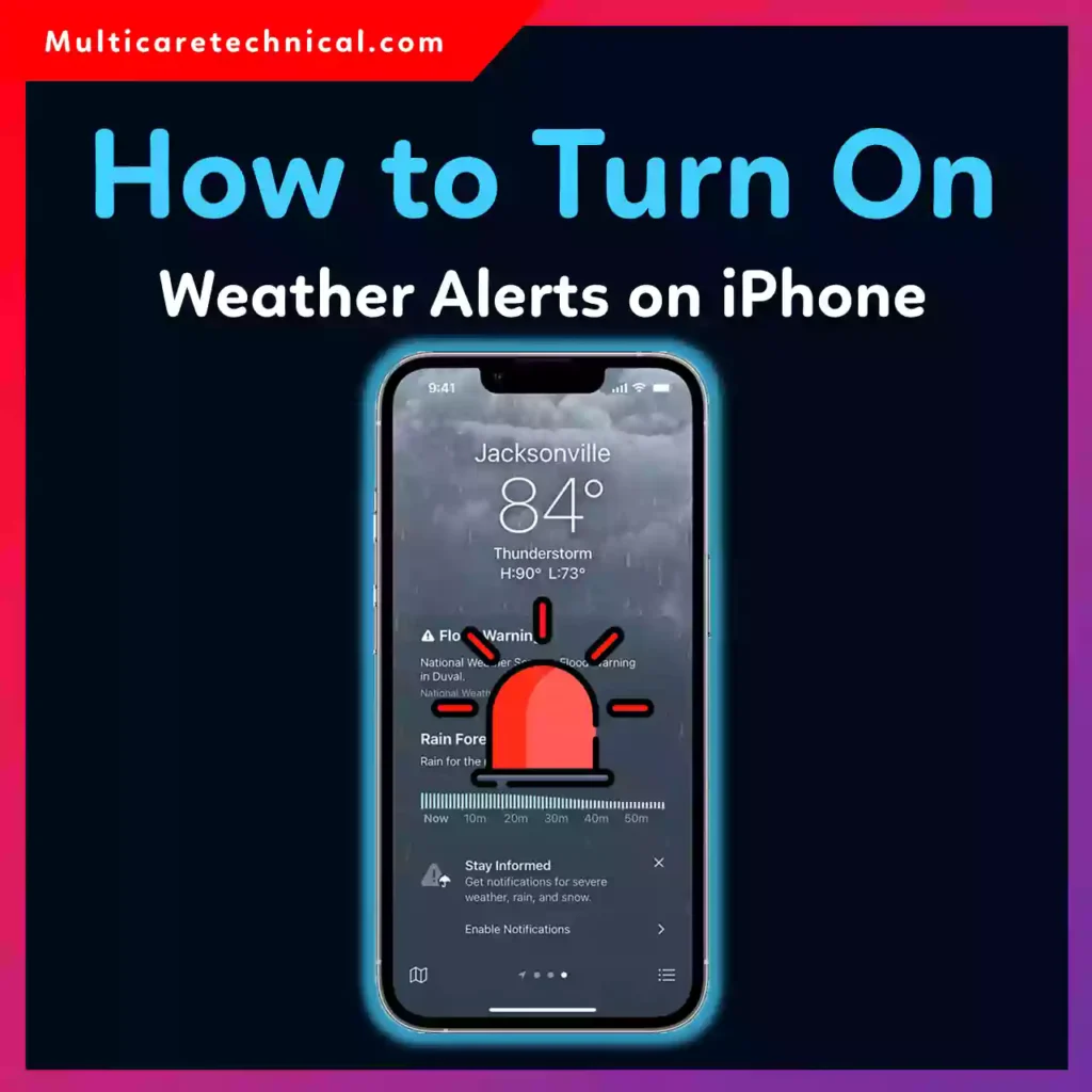 How to turn on weather alerts on iPhone step by step tutorial for severe weather notifications