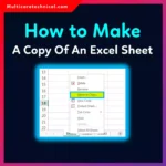 How to Make a Copy of an Excel Sheet (Step-by-Step Guide for Beginners & IT Pros)
