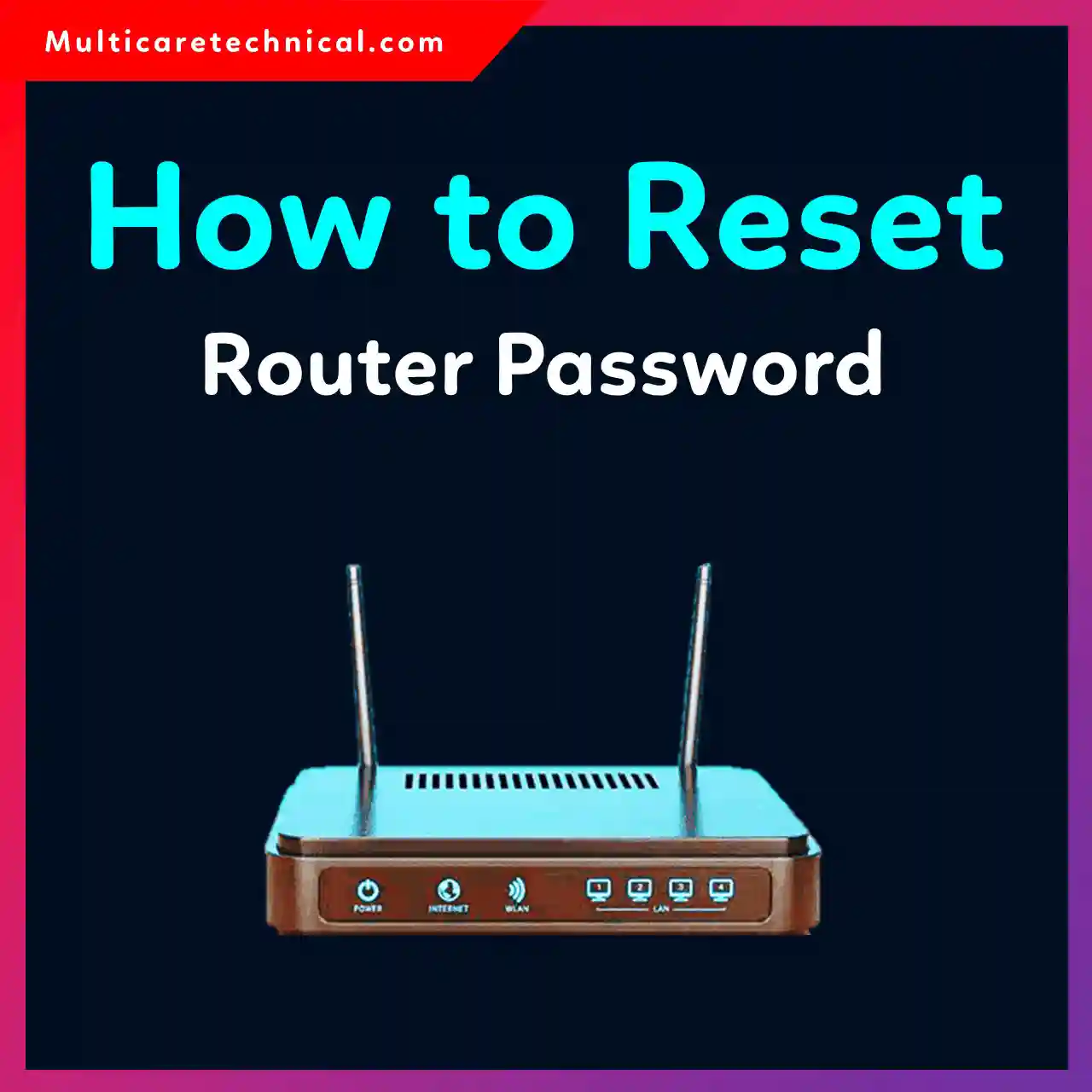 Reset router password using reset button step-by-step guide