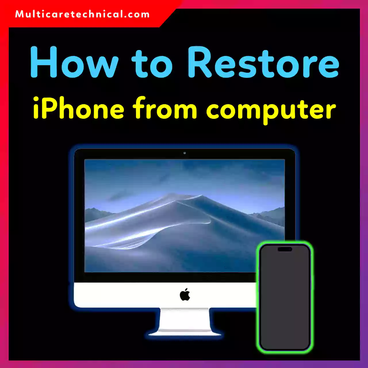 Restore iPhone from computer using Windows or Mac step-by-step guide