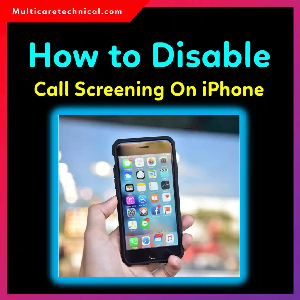 Disable call screening on iPhone settings screen showing Silence Unknown Callers toggle