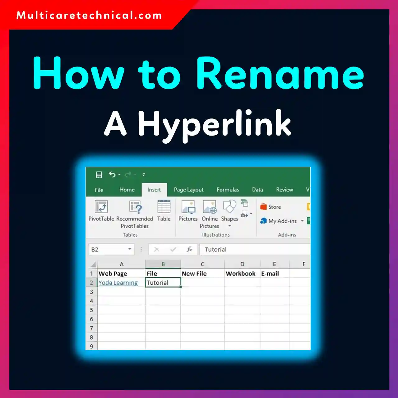 Edit hyperlink in Excel Word Outlook PowerPoint Mac tutorial