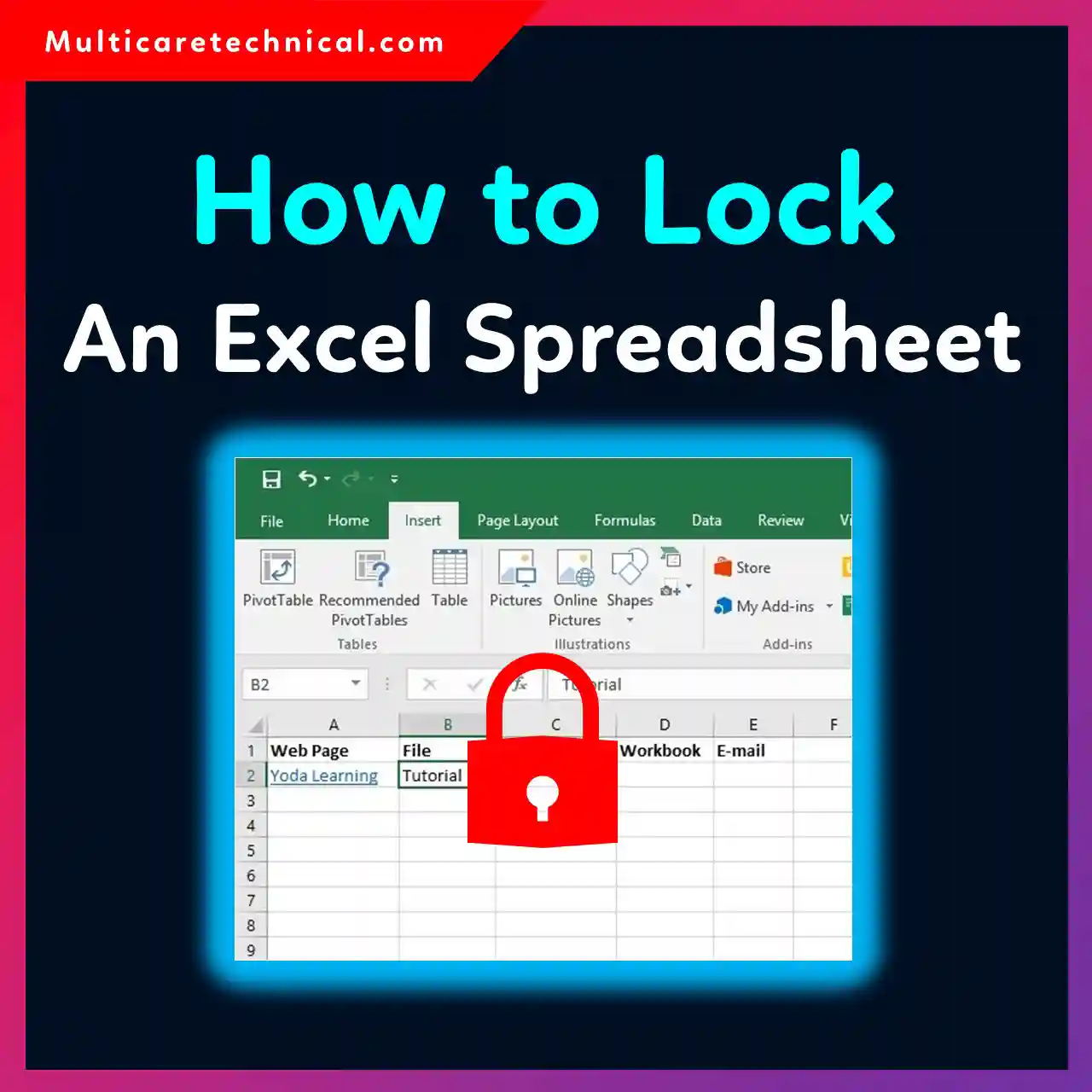 How to lock an Excel spreadsheet step by step with password protection