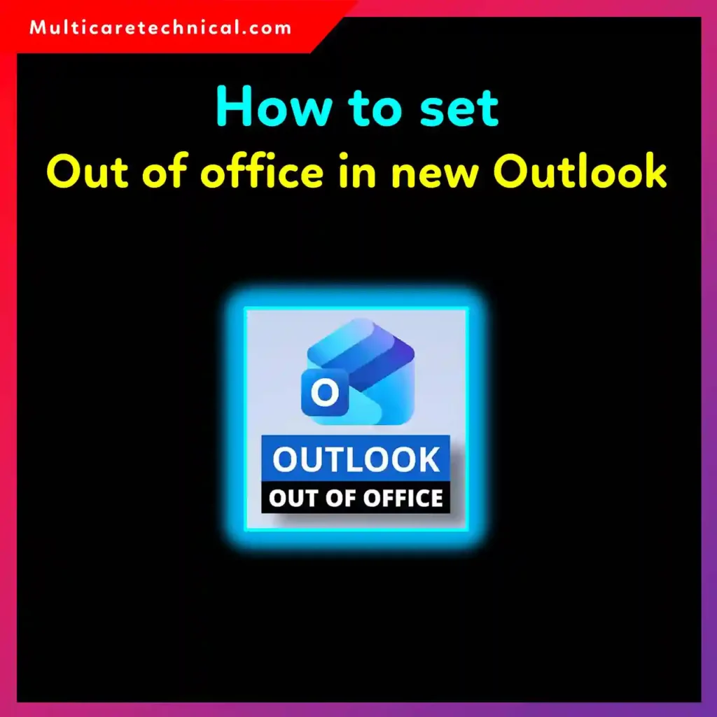 User enabling Out of Office automatic replies in Microsoft New Outlook settings