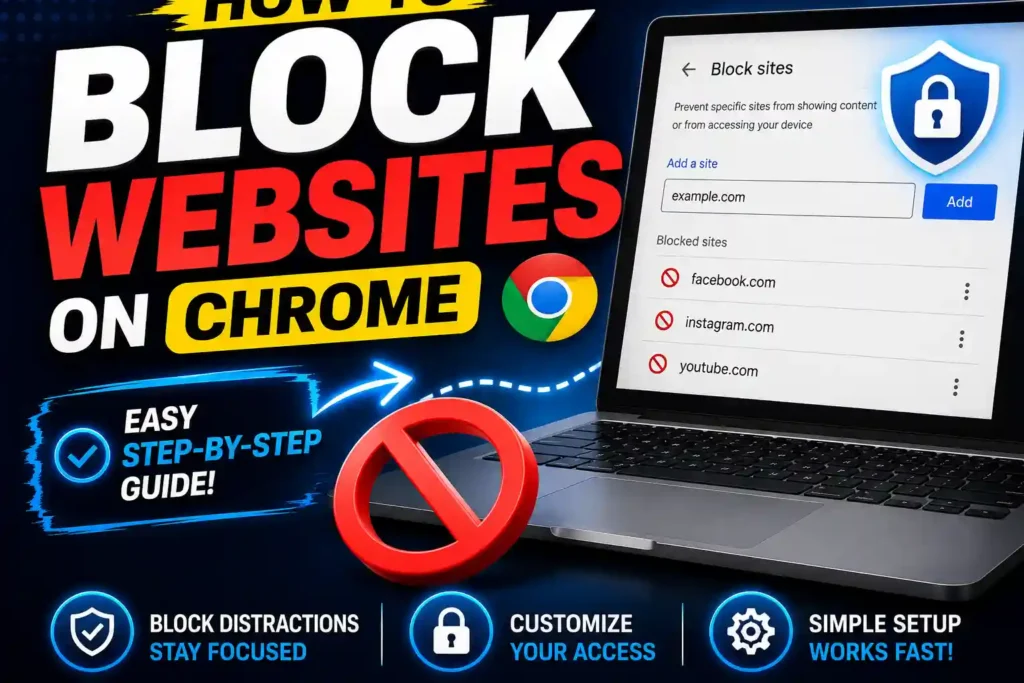 How to block websites on Chrome mobile Android iPhone and laptop devices