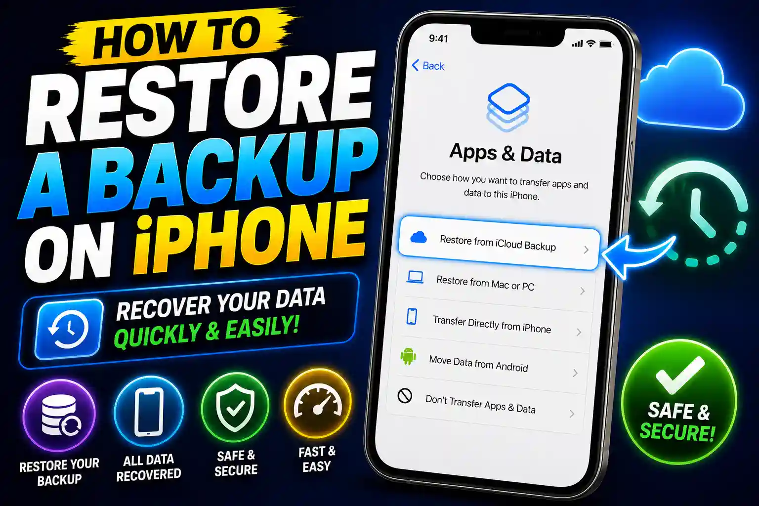 How to restore a backup on iPhone using iCloud, Mac, PC, and iTunes