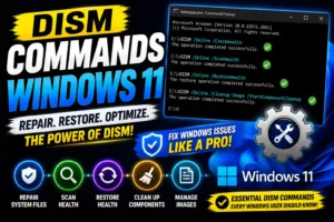 DISM Commands Windows 11 Command Prompt Repair System Files Tutorial