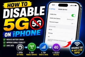 How to disable 5G on iPhone and switch to LTE settings guide