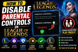 How to Disable Parental Controls on League of Legends using Riot Account settings on PC