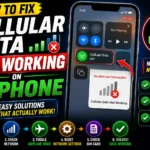 How to Fix Cellular Data Not Working on iPhone (2026 Complete Troubleshooting Guide)
