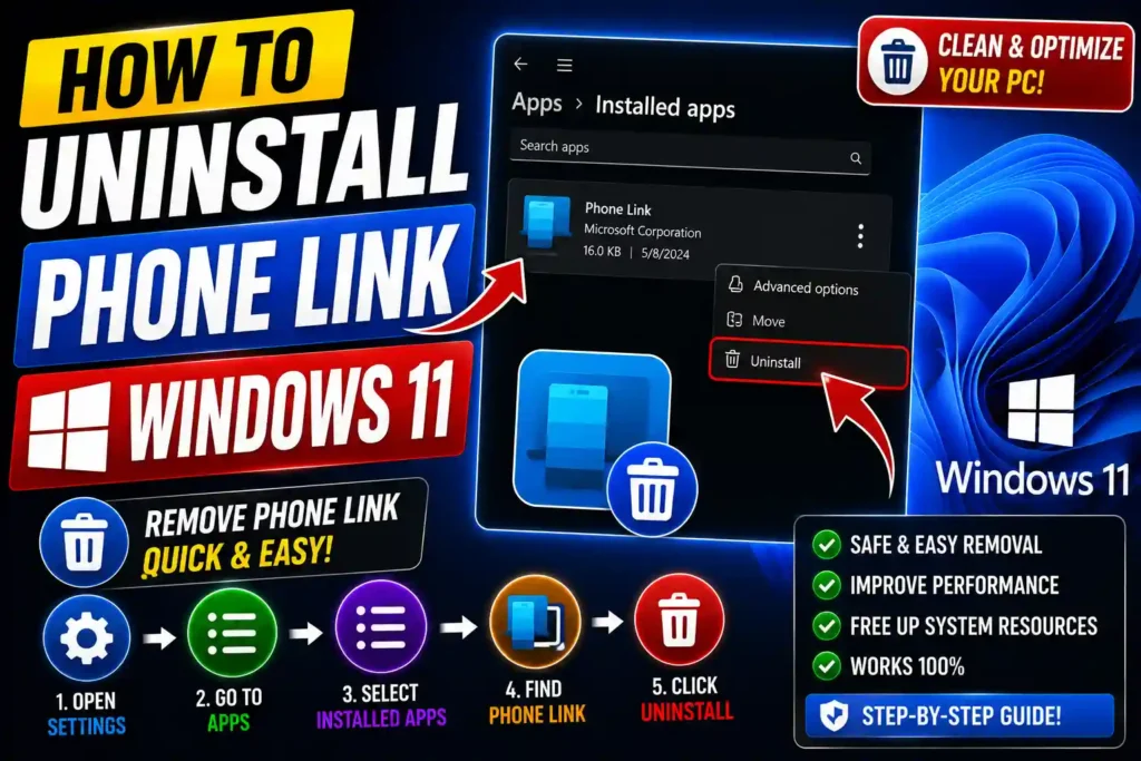How to uninstall Phone Link on Windows 11 using Settings and PowerShell