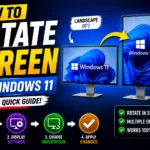 How to Rotate Screen Windows 11 (2026 Complete Guide)