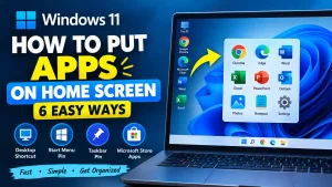 How to Put Apps on Home Screen Windows 11: 6 Easy Methods