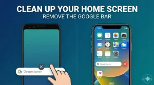 How to Remove Google Bar From Home Screen (Android & iPhone)